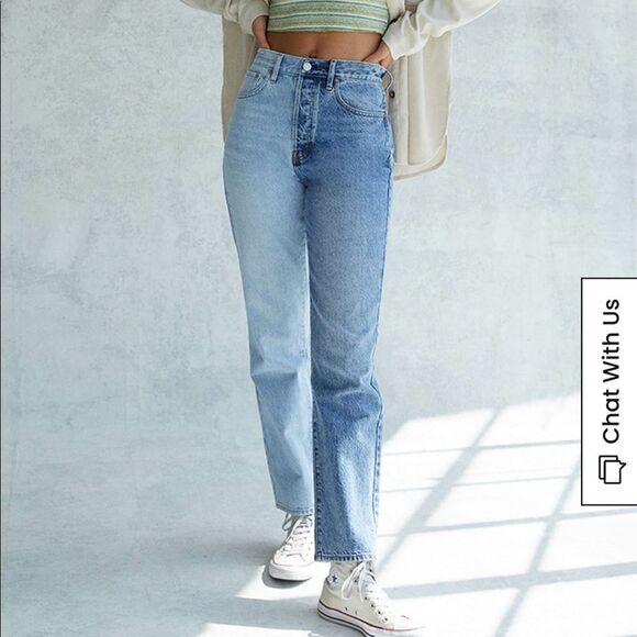 PacSun Two Tone Dad Jeans - Picture 1 of 6